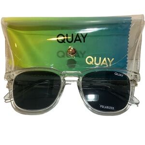 Quay Australia Jackpot Round Polarized Sunglasses New